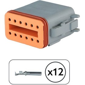 Resim Dt06-12s Erkek Konnektör 12 Pin Kablosuz 