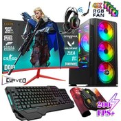 Resim Zeiron RCX45 i5-10400F 32 GB 512 GB SSD 8 GB RX580 23.8" Dos Masaüstü Oyuncu Bilgisayarı 