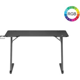 Resim Vıyero Armor GD-12002E-2-BLK Z Ayak Rgb Karbon Fıber E-Spor Oyuncu Masası 