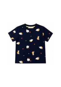 Resim Beniizle Desenli Erkek Çocuk Pijama Takım Lacivert 
