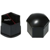 Resim Pazly 20 Adet Evrensel 17mm Siyah Tekerlek Lug Somun Kaplama 