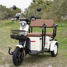Resim Stmax Elit 540 3 Tekerli Elektrikli Moped - Krem 