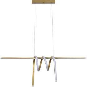 Resim Teknotrust Martinez Modern Tasarım Yatak Odası - Salon - Mutfak Yemek Masası Renk Beyaz Ledli 2 Li Avize 