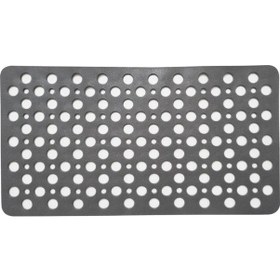 Resim Mainshop 2 Adet Duşa Kabin Küvet Içi Banyo Paspası Vantuzlu Banyo Ve Duş Kaydırmazı 33x66 Cm M-141 Gri 