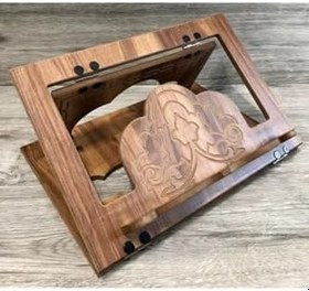 Resim Yasir Ahşap Rahle.Masa Üstü Portatif Ahşap 2 Kademeli Rahle 