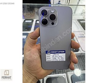 Resim Apple iPhone 15 Pro Max İkinci El TR | 256 GB | Natürel Titanyum 