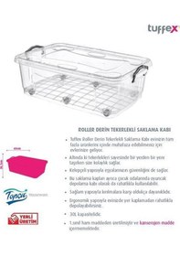 Resim 30 L Roller Tekerlekli Saklama Kabı Çok Renkli 