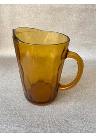 Resim Antika Sarı Kristal Can Sürahi 20,5 Cm 