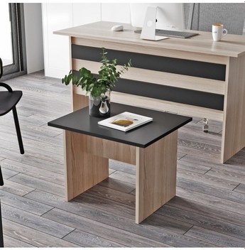 Robinhome Verona B Ofis Sehpası Meşe Siyah