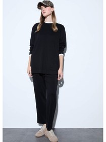 Resim Defacto Regular Fit Beli Lastikli Eşofman Altı E1954ax25aubk81 Siyah 