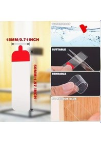 Resim Kolay Açılır Güçlü Çift Taraflı Hazır Kesim Yaprak Bant 60'lı Paket 18x50mm Diğer 