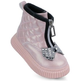 Resim Kaptan Junior Kız Bebek Çocuk Botu Ortopedik Kaymaz Taban Barznk 560 Pembe 