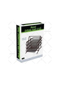 Resim 3 Katlı Hareketli Metal Evrak Rafı 