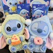 Resim Stitch Surprise Gizem Kutusu - Kalp Şeklinde Pati, Mavi ve Yeşil Kıyafetler, Ev Dekoru, Masa, Araba veya Noel, Sevgililer Günü, Cadılar Bayramı, Paskalya, Anneler Günü, Doğum Günü, Şükran Günü, Stitch Oda Dekoru için Mükemmel Sevimli Peluş Stitch Bebek 
