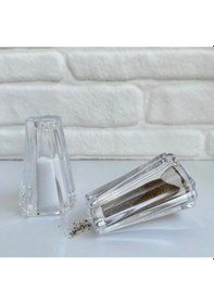 Resim Şık Lüks 2 Li Cam Tuzluk Takımı Cam 