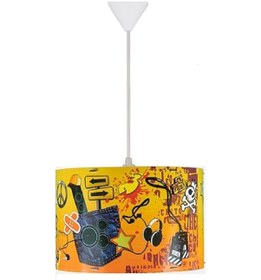 Resim Şenay Aydınlatma Silindir Plastik Sarkıt Avize-Sarı Eğlence 