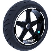 Resim Reflektif Gri Moto GP Stili Jant Şeridi Sticker Çınar Extreme 