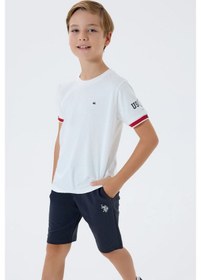Resim U.s. Polo Assn. Erkek Çocuk Beyaz Bermuda Takım Us2424-c-v2 Beyaz 