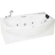 Resim Beverly Hılls Jakuzi 170x100x80 H:55 Bonus Hidromasaj Sistemli Küvet (Gövde + Metal Ayak + 4 Yön Panel) 