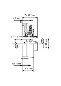 Resim Ucf 206 Yataklı Rulman 30 Mm 420195073 