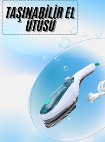 Resim Techno Stock Profesyonel Buharlı 1500 W El Seyahat Ütüsü Pratik Ütü Kolay Taşıma 
