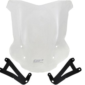 Resim GP KOMPOZİT Gp Kompozit Bmw G 310 R 2018-2019 Uyumlu Ayaklı Ön Tur Camı Şeffaf 48 Cm 