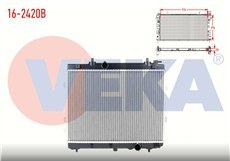 Resim KIA CERATO 04-10 SU RADYATÖRÜ 1,6 DİZEL BRAZING 25310-2F700 (VEKA) 