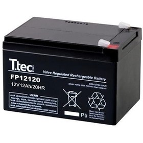 Resim Ttec 12 Volt 12 Amper Bakımsız Kuru Akü 