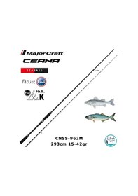 Resim Major Craft Ceana Cnss-962m Seabass 293cm 15-42gr 2p Spin Kamış 