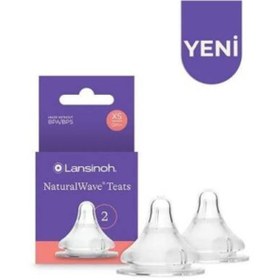 Resim Lansinoh Naturalwave 2'li Biberon Emziği Ekstra Yavaş Akışlı 0 Ay 