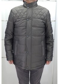 Resim Pelikan Tekstil Pelikan Dmctekstil Erkek Kapitone Desenli Spor Kesim Rahat Kalıp Hakim Yaka Fermuar Ve Çıtçıt Kapamalı Büyük Beden Kışlık Mont Gri 