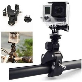 Resim Sjcam Zıpkın Motosiklet Bisiklet Metal Gidon Aparatı + Adaptör 