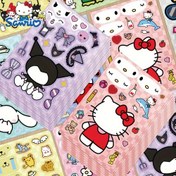 Resim Sanrio Hello Kitty ve Arkadaşları Çizgi Film Sticker Paketi, 8 ADET, Polivinil Klorür Kendinden Yapışkanlı Etiketler, Düzensiz Şekiller, Mat Yüzey, Bagaj, Dizüstü Bilgisayar, Scrapbook, Su Şişesi, Kask, Gitar, Telefon Kılıfı için PVC Etiketler, Su Geçirmez Tek Kullanımlık Mühürler 