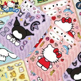 Resim Sanrio Hello Kitty ve Arkadaşları Çizgi Film Sticker Paketi, 8 ADET, Polivinil Klorür Kendinden Yapışkanlı Etiketler, Düzensiz Şekiller, Mat Yüzey, Bagaj, Dizüstü Bilgisayar, Scrapbook, Su Şişesi, Kask, Gitar, Telefon Kılıfı için PVC Etiketler, Su Geçirmez Tek Kullanımlık Mühürler 