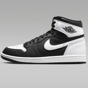 Resim Nike Air Jordan 1 Retro High Og Unisex Sneaker Hakiki Deri Bilekli Günlük Spor Ayakkabı Siyah Beyaz 