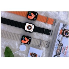 Resim HASIRCI JET Torima T800 Ultra Smart Watch Kablosuz Şarj Ip67 Su Geçirmez Özelliği 1.99 Inç Hd Ekran Turuncu Renk 