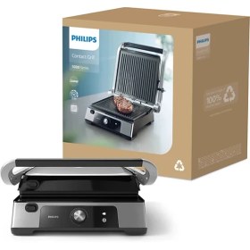 Resim Philips Tost Makinesi 2200 W 6 Dilim Kapasiteli Izgara Fonksiyonlu Gümüş Alüminyum Gövde Yağ Hazneli 
