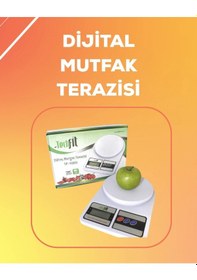 Resim Mey İthalat Lcd Ekranlı Yüksek Hassasiyetli Dijital Mutfak Terazisi Beyaz 