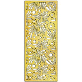 Resim Liar Dekor Liar Ahşap Seperatör (Paravan) - KSP-196 - (10 mm) - (85 cm x 210 cm) - (Gold) 