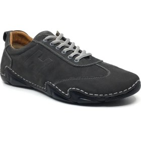 Resim Luis Figo %100 Orjinal Nubuk Deri Rahat Erkek Günlük Yazlık Bağcıklı Tabana Dikişli Ekstra Hafif Spor Ayakkabı 40-44 