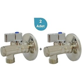 Resim Eca 1/2" Filtreli Ara Musluk Krom Volanlı - 2 Adet Rozet Dahil 602111048-2 
