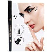 Resim Roesie Rose Çift Taraflı Yıldız Desenli Kalem Eyeliner Siyah 