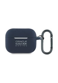 Resim Apple Uyumlu AirPods Pro 2 Kılıf Redbull Lisanslı Baskı Logolu Askı Aparatlı Silikon Kapak Lacivert 