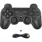 Resim Sony Ps3 Denetleyicisi İçin Destek Bluetooth İçin Sony Sıxaxıs Joystick İçin Black 
