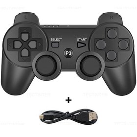 Resim Sony Ps3 Denetleyicisi İçin Destek Bluetooth İçin Sony Sıxaxıs Joystick İçin Black 