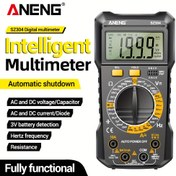 Resim ANENG SZ304 El Tipi Dijital Multimetre - 2000 Sayım Sıvı Kristal Ekran, AC/DC Voltmetre ve Frekans Sayacı, Diyot ve Kapasitans Test Cihazı Otomatik/Manuel Aralıklar Seçimi ile, Arka Aydınlatmalı LCD, Pil ile Çalışır (Pil Dahil Değil) Elektrik Testi, DIY Elektronik, Profesyonel Kullanım, Voltaj Ölçer Test Cihazı, DIY Elektronik, Ergonomik Tasarım, Dayanıklı Yapı 