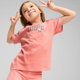 Resim Puma X Hk&Fr Graphic Çocuk Pembe T-Shirt 