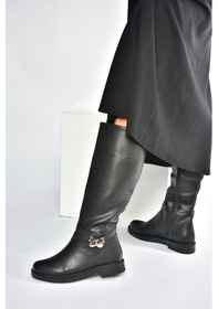 Resim Fox Shoes V726717109 Siyah Klasik Kadın Çizme Siyah 