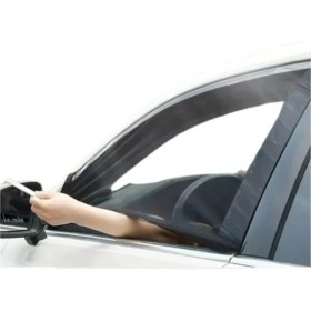 Resim Araba Ön-Arka Yan Cam Güneşlik Uv Önleyici Araç Bebek Emzirme Perdesi Araç Sineklik Perde 4 Parça 