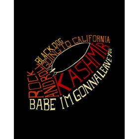 Resim LED Zeppelin Songs Classic Büyük Sırt Patch Yama 